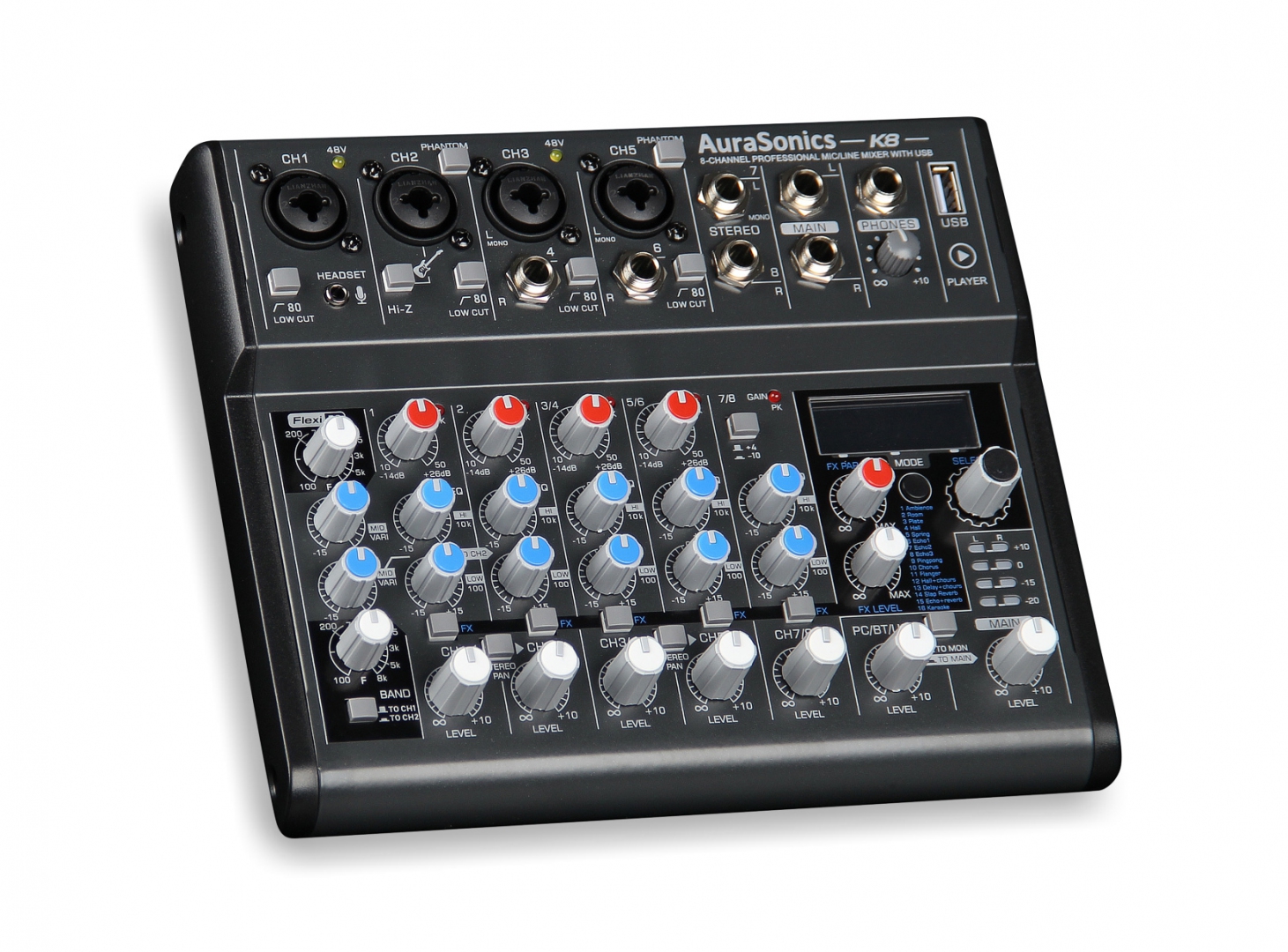 AuraSonics K8 компактный микшерный пульт в Югорске