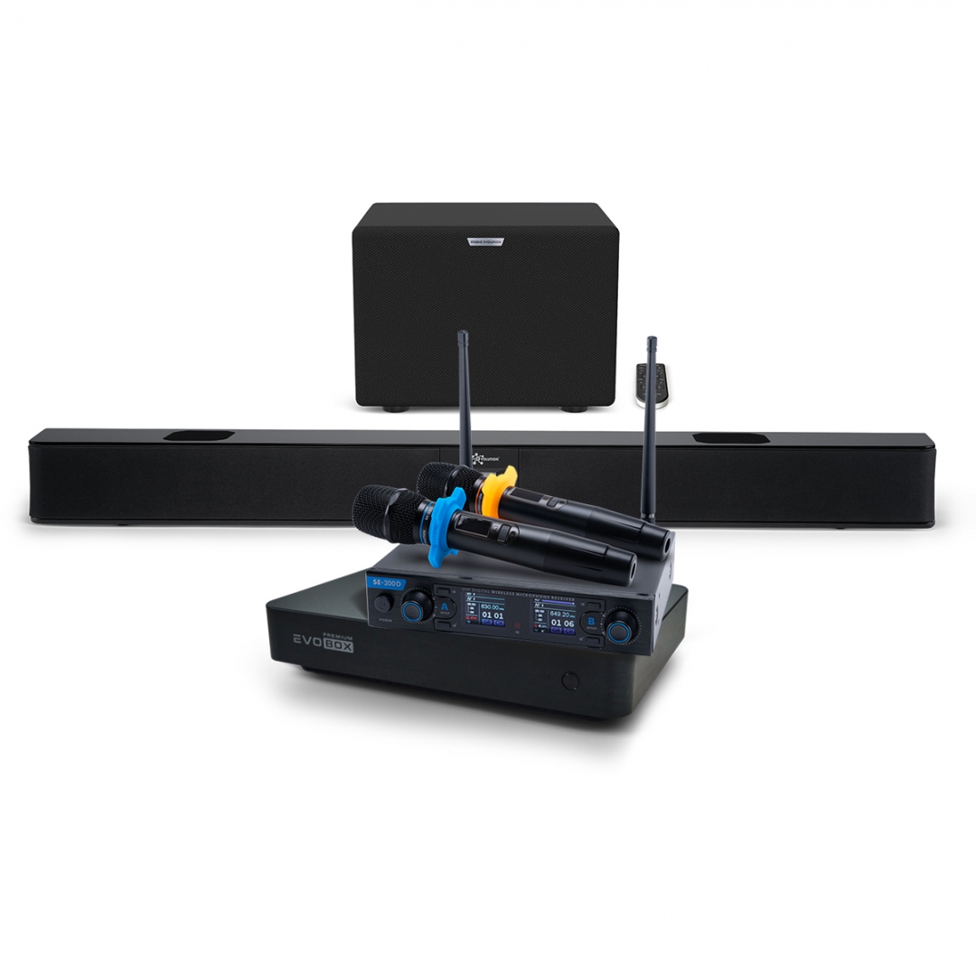 Hi-End караоке-система EVOBOX Premium + EvoSoundBar (саундбар с караоке) в Югорске