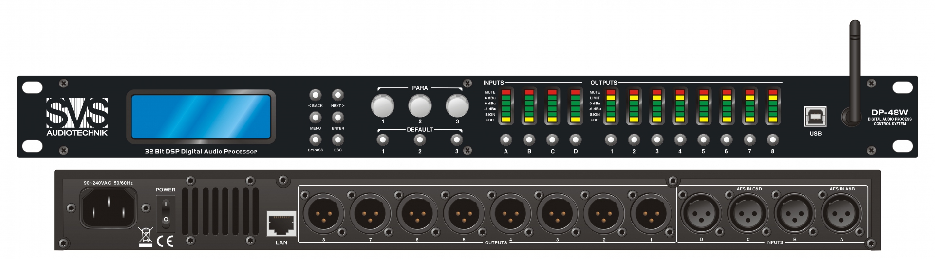 SVS Audiotechnik DP-48W Цифровой процессор: 4 входа 8 выходов в Югорске
