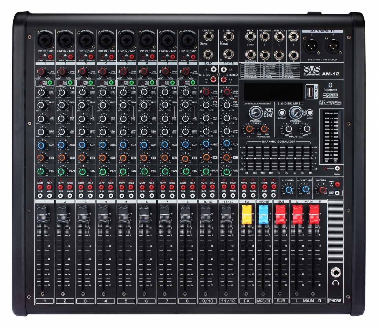 SVS Audiotechnik mixers AM-12 Микшерный пульт аналоговый, 12-канальный в Югорске