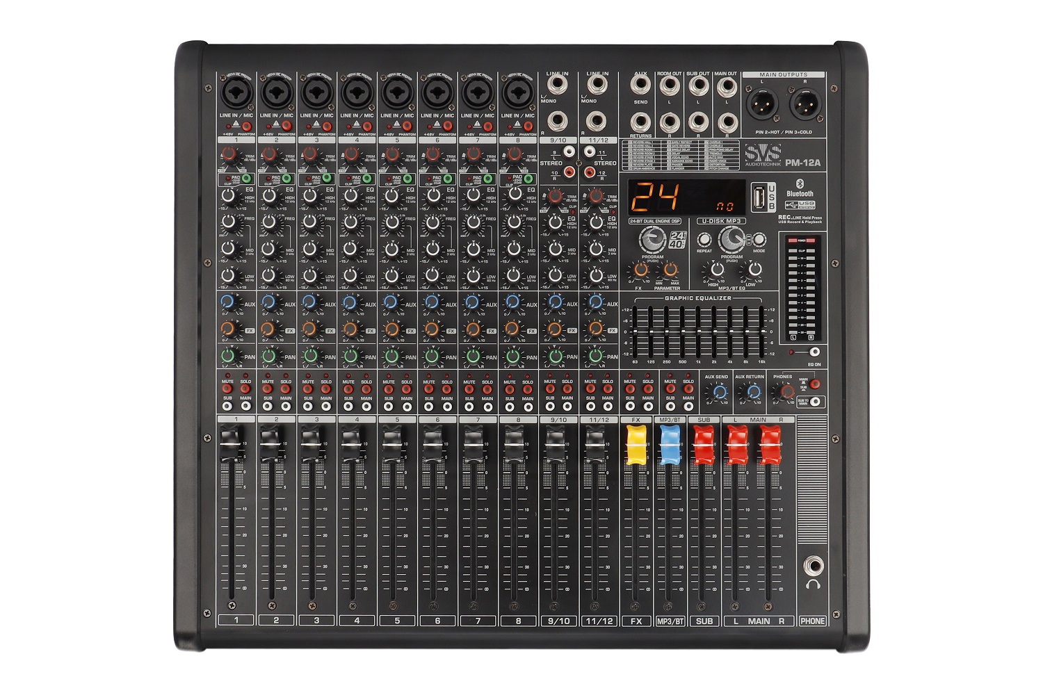 SVS Audiotechnik mixers PM-12A Активный аналоговый микшерный пульт, 12-канальный в Югорске